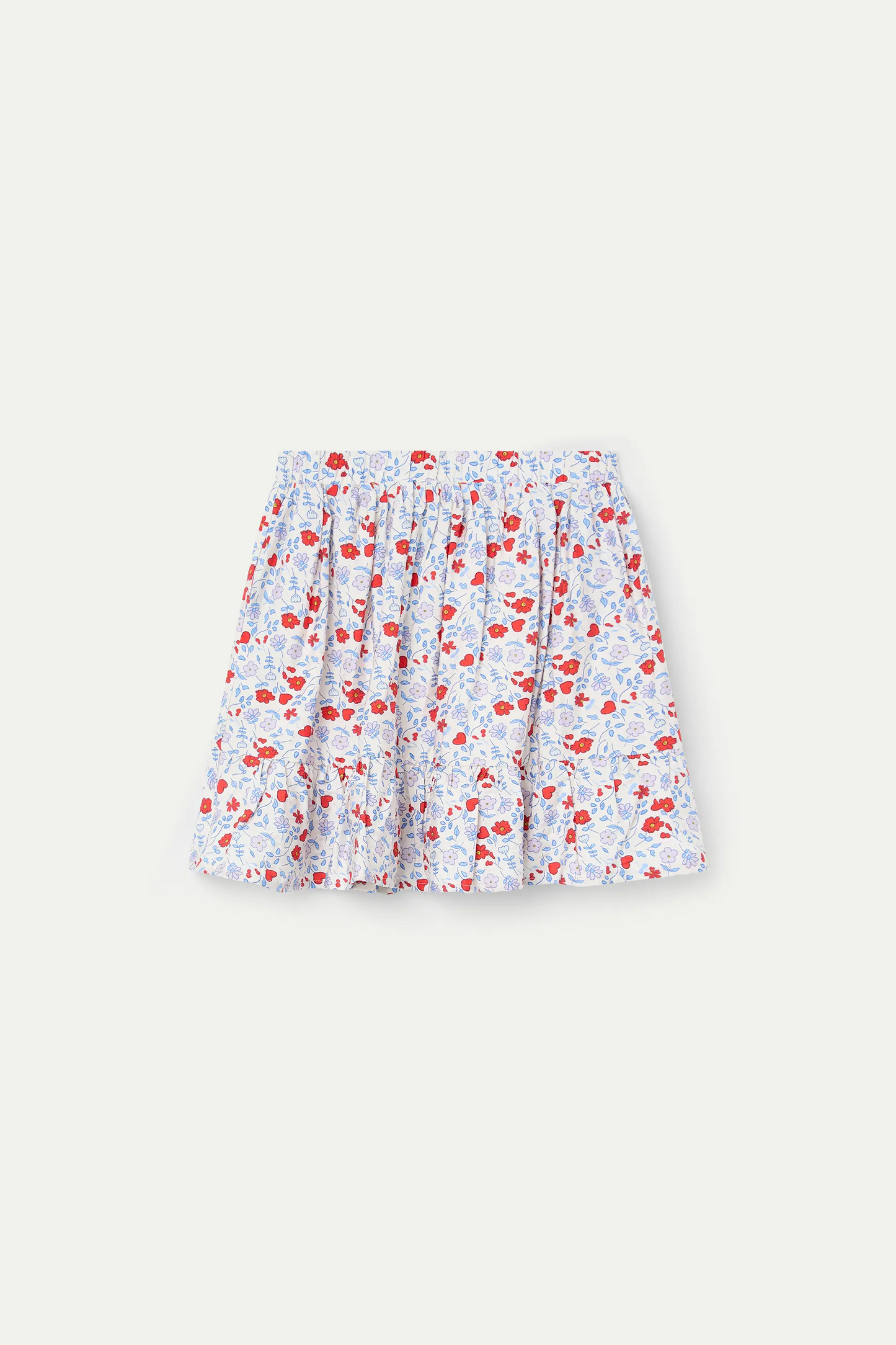Falda corta de niña con estampado Cute