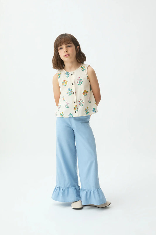 Top de niña 100% algodón con estampado Gardener