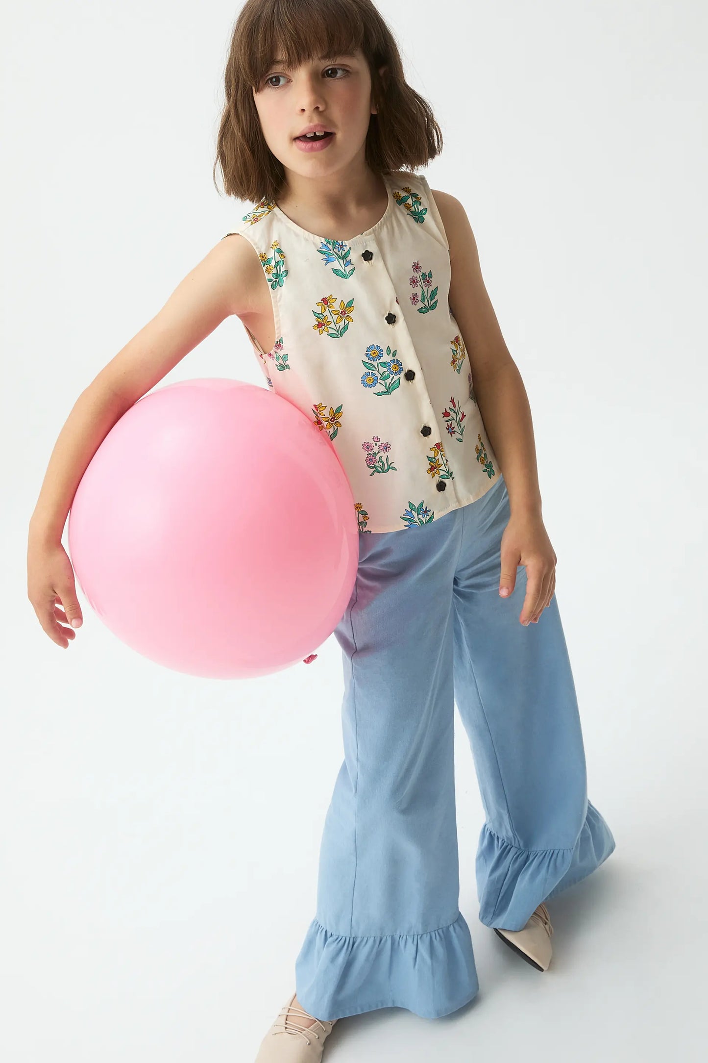 Top de niña 100% algodón con estampado Gardener