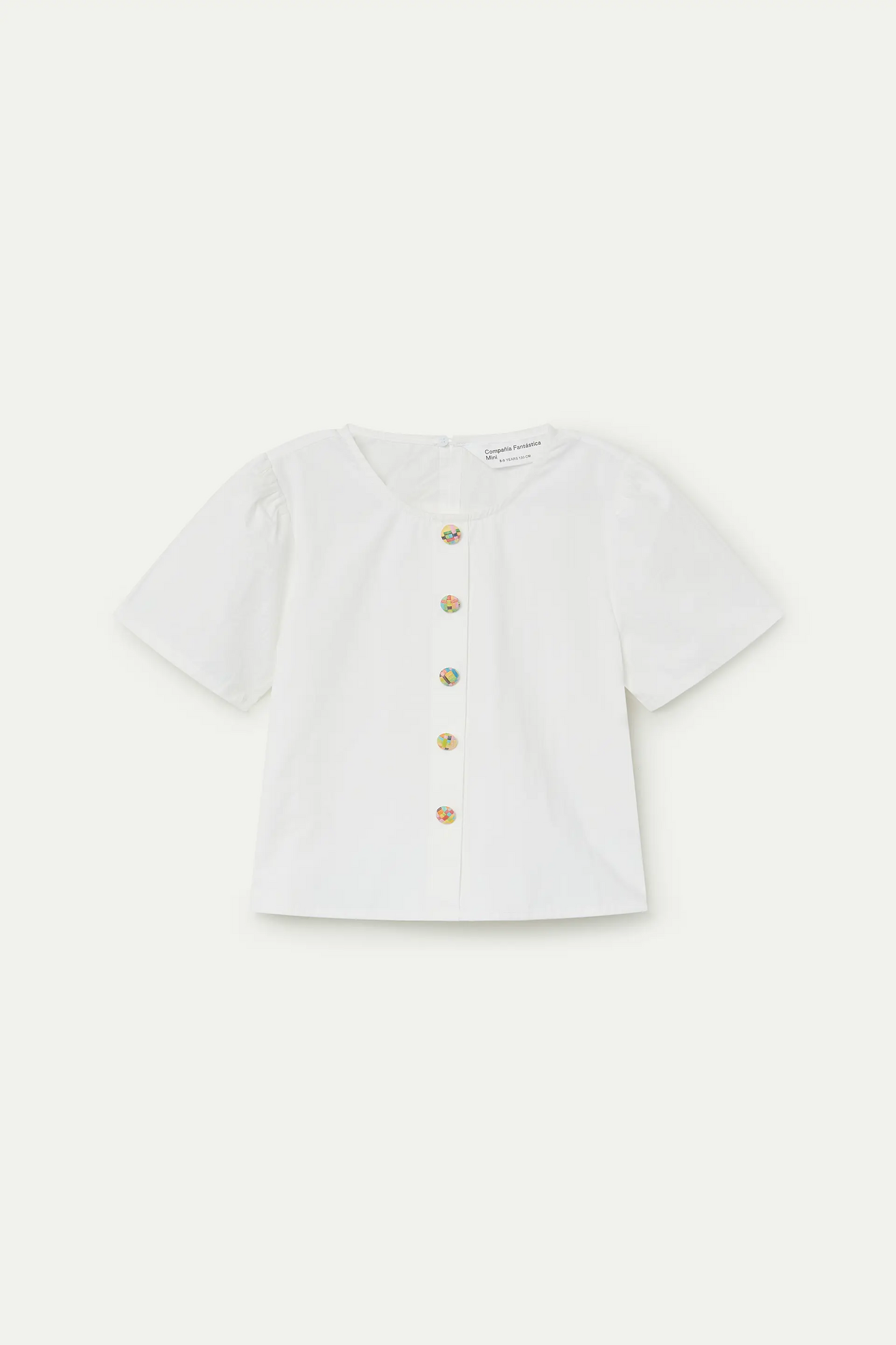 Girl's top, 100% white cotton