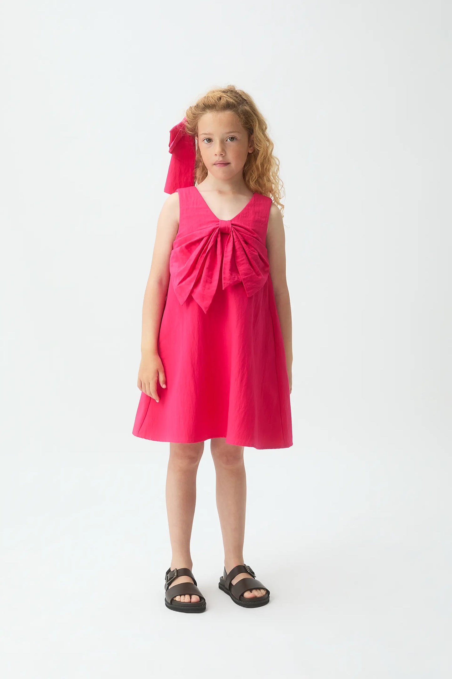 Vestido corto de niña rojo