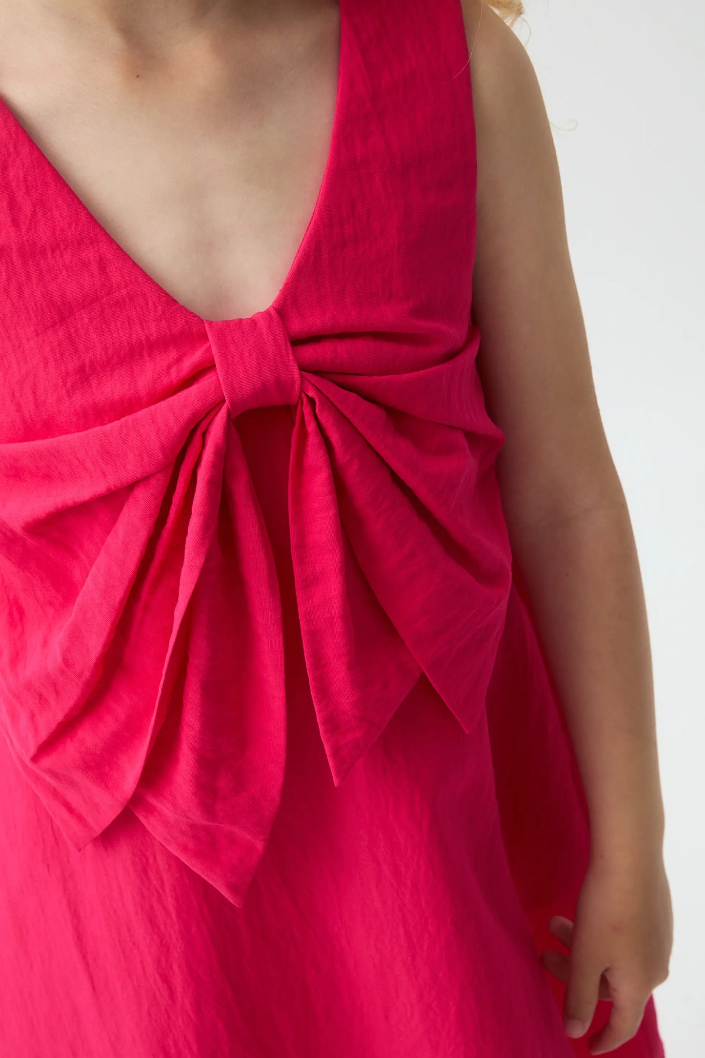 Vestido corto de niña rojo