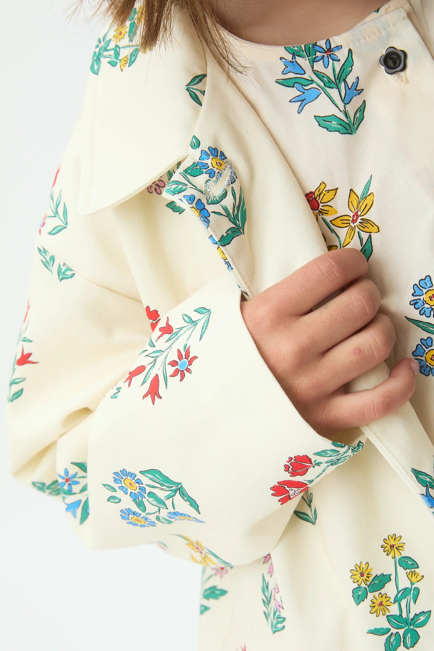 Gabardina de niña con estampado Gardener