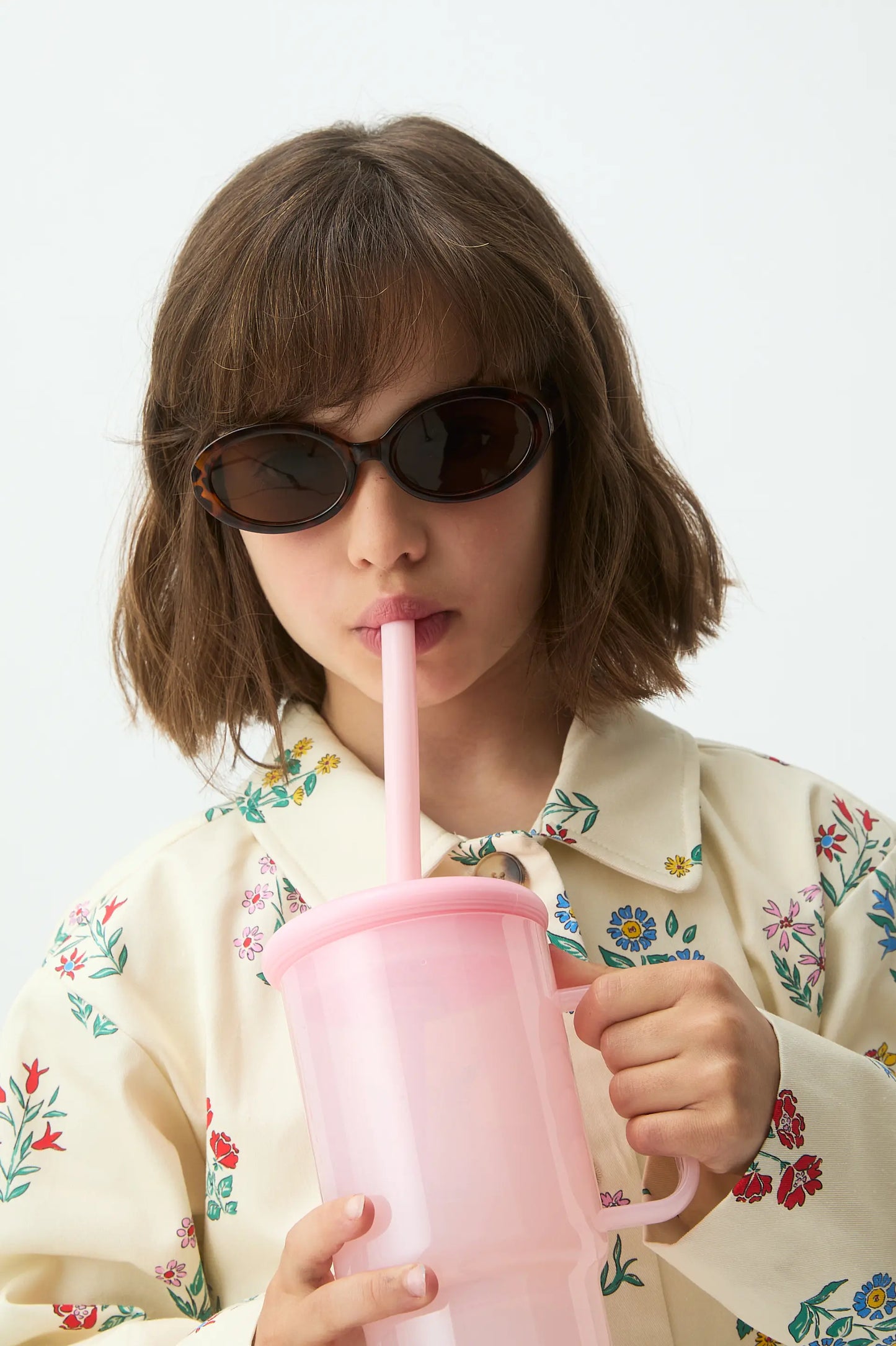 Gabardina de niña con estampado Gardener