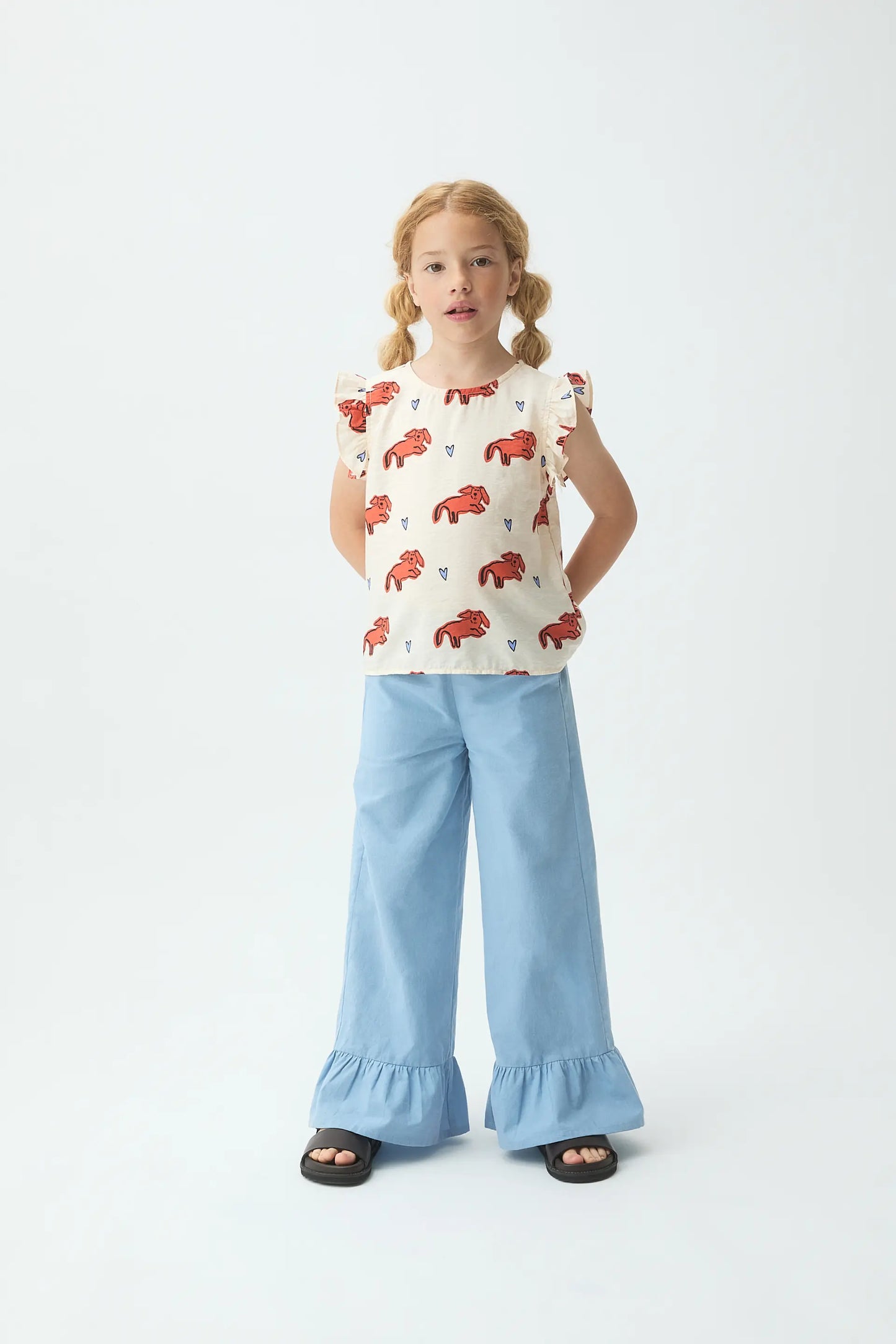 Tochi print girl's top