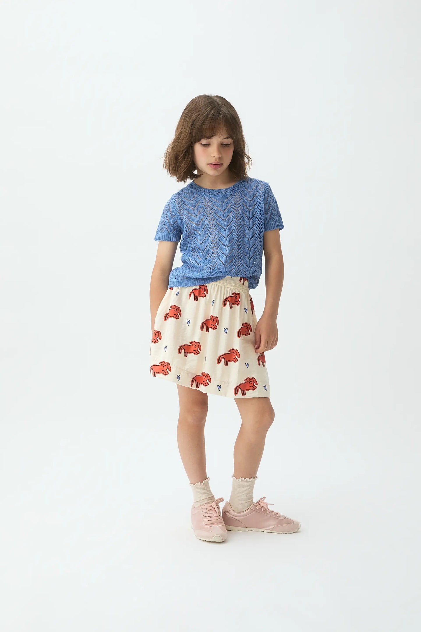 Tochi print short skirt for girls