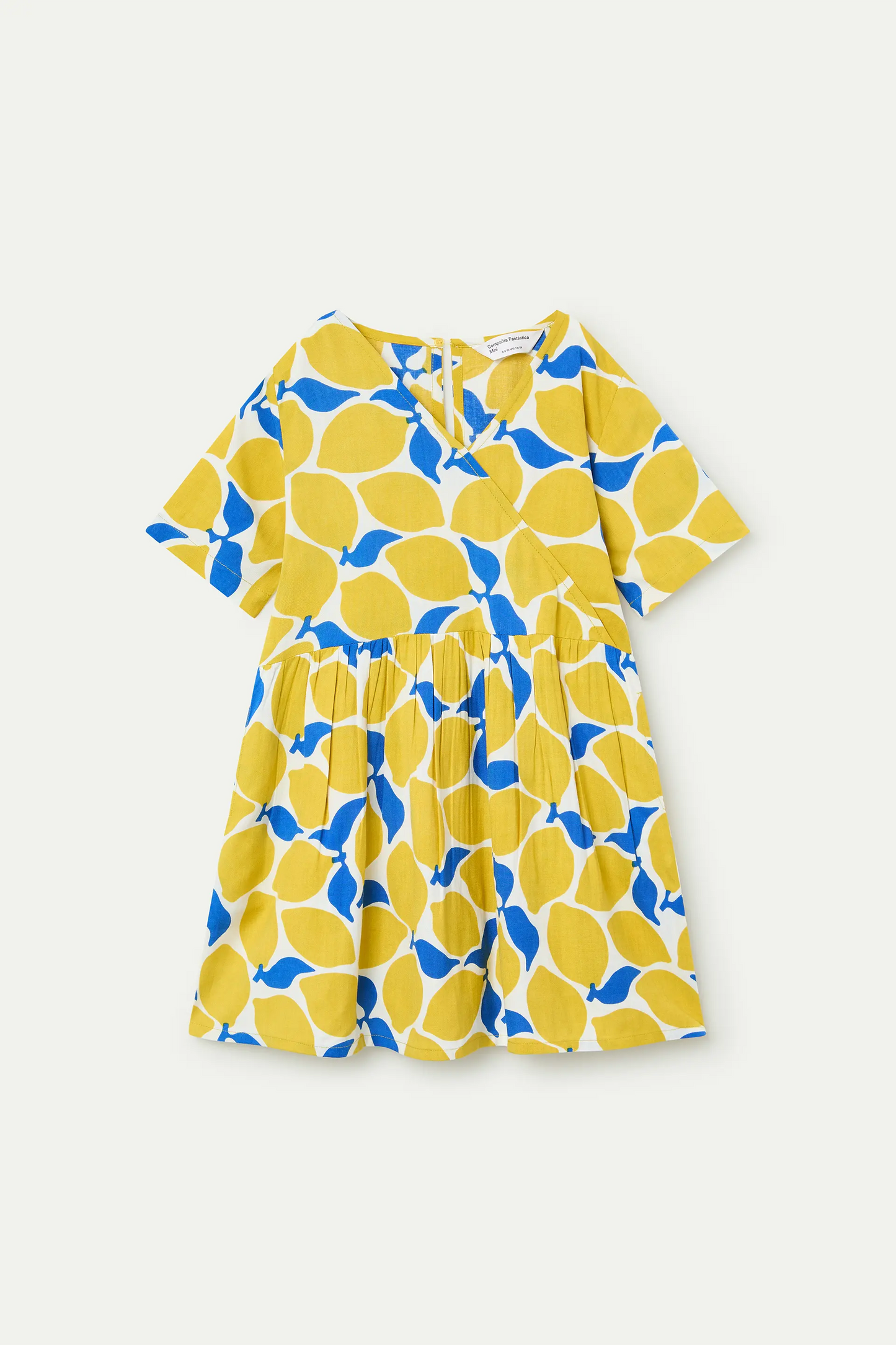 Vestido corto de niña con estampado Limoncello