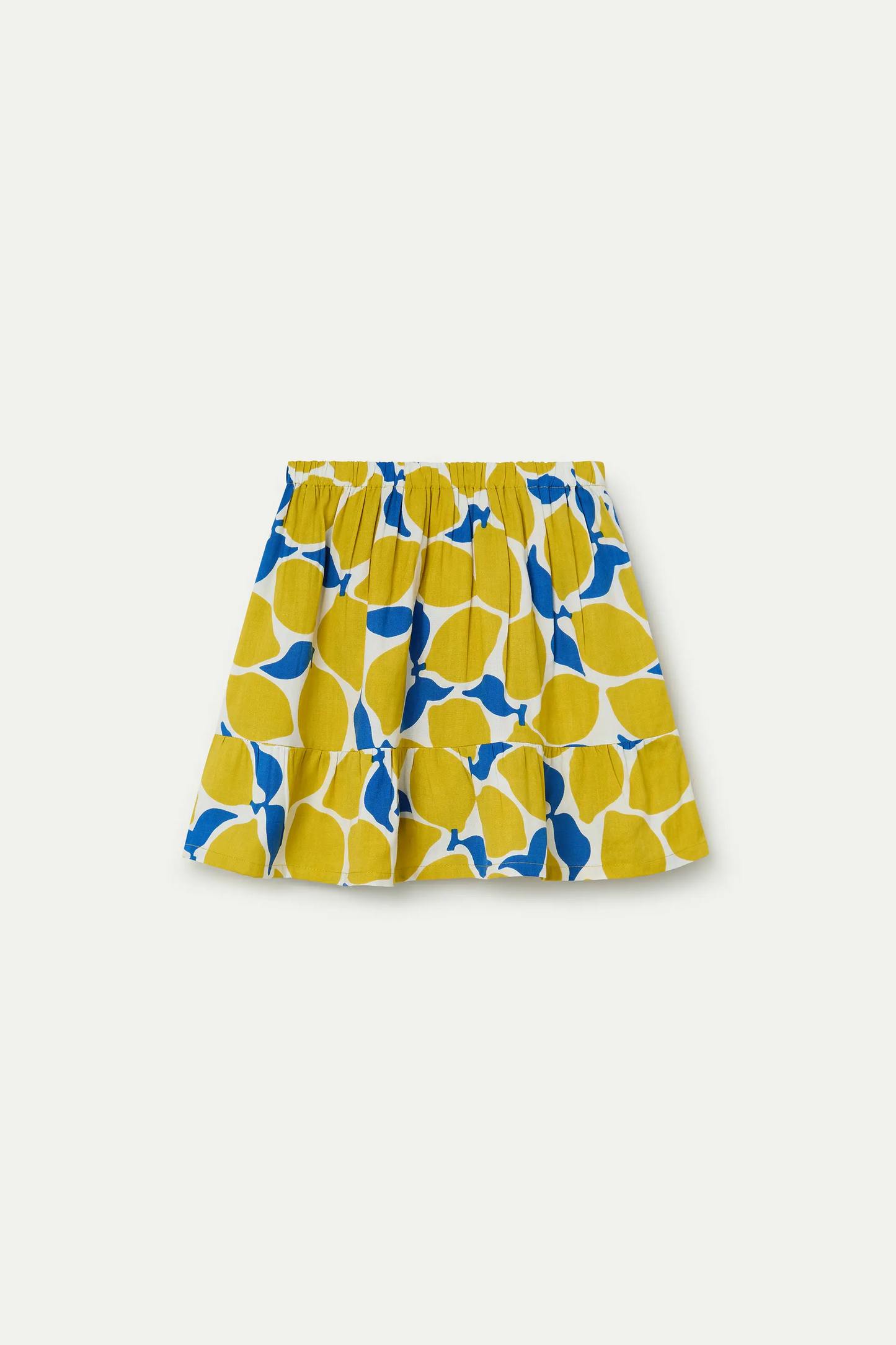 Falda corta de niña con estampado Limoncello
