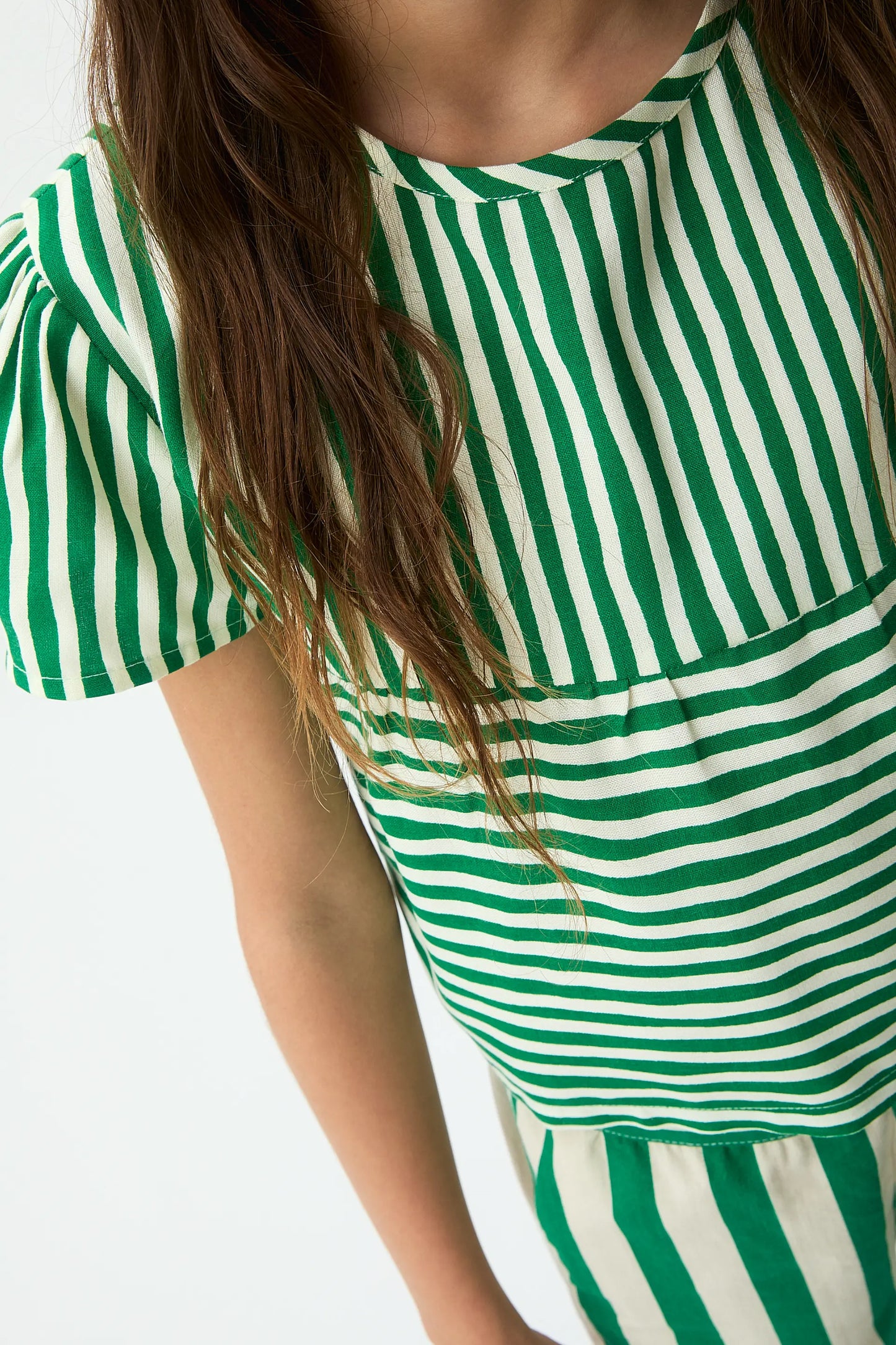 Top de niña con estampado Lavagna verde