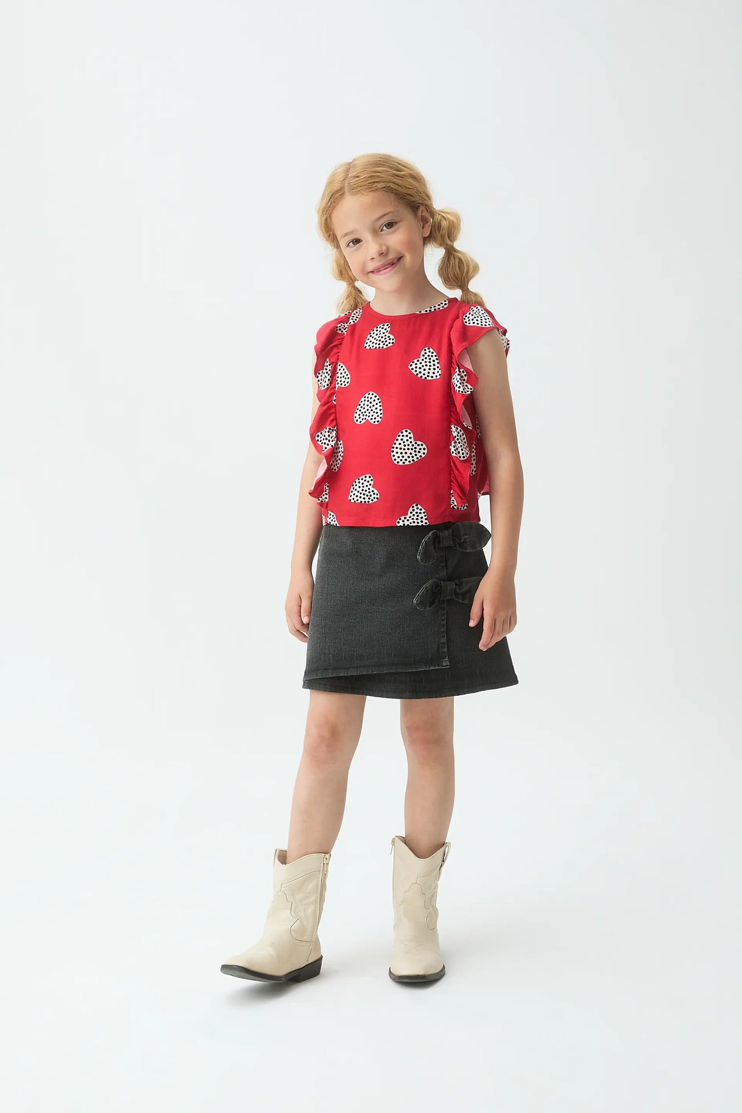 Top de niña con estampado Harmony Red