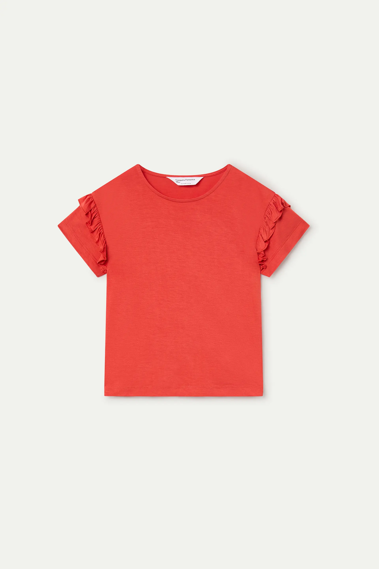 Maglietta rossa basica per ragazze