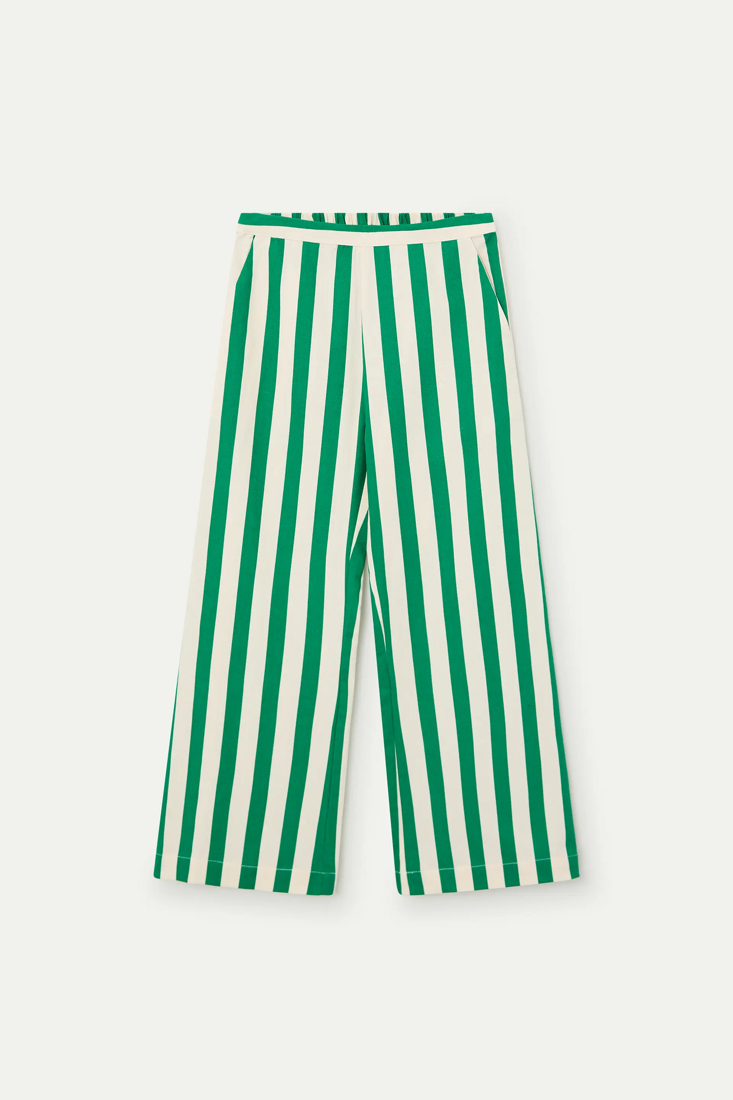 Pantalón de niña con estampado Bamboo verde