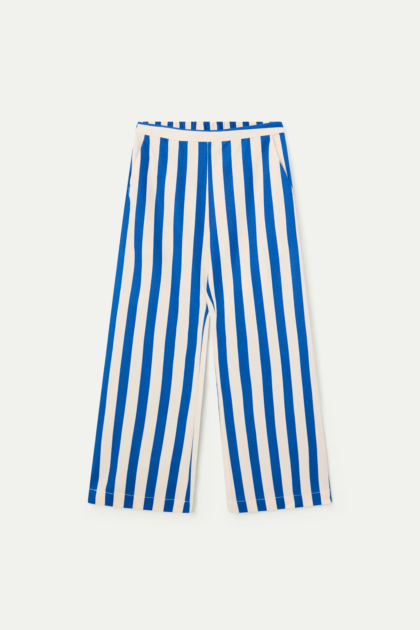 Pantalón de niña con estampado Bamboo azul