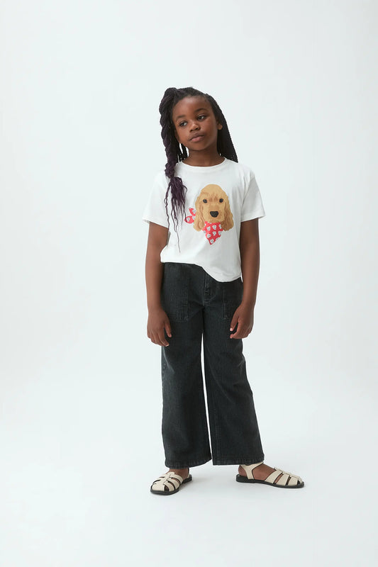 Camiseta de niña con estampado de perrito Coker