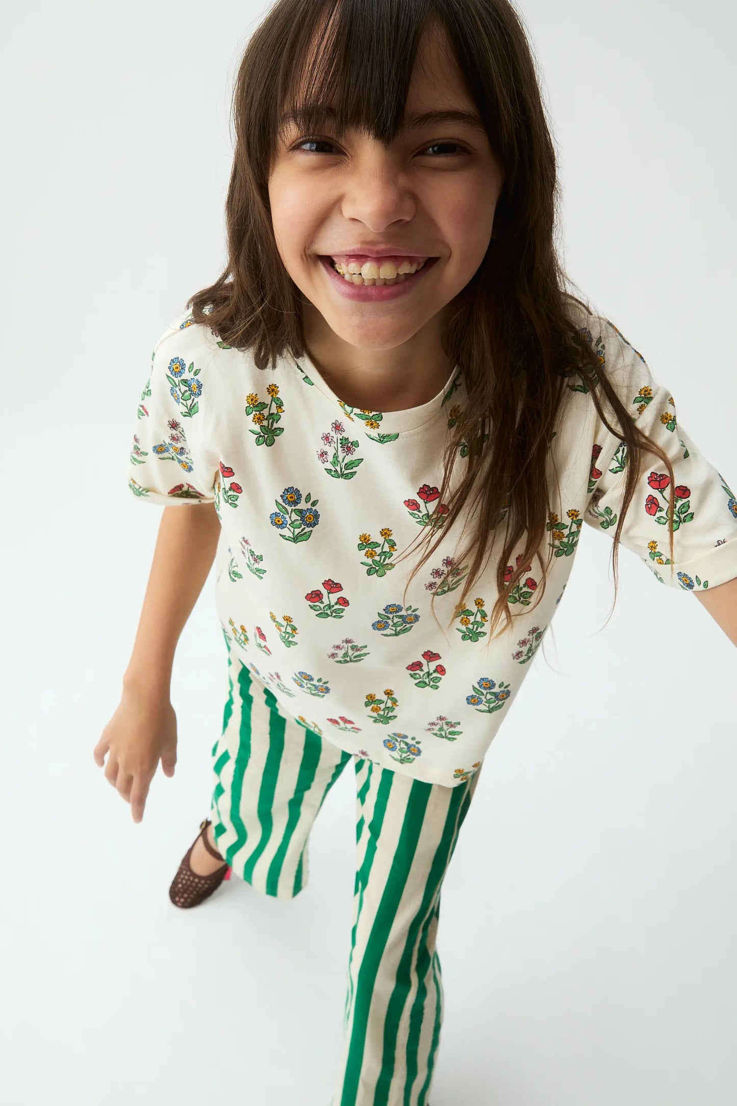 Girls' T-shirt with Gardener print