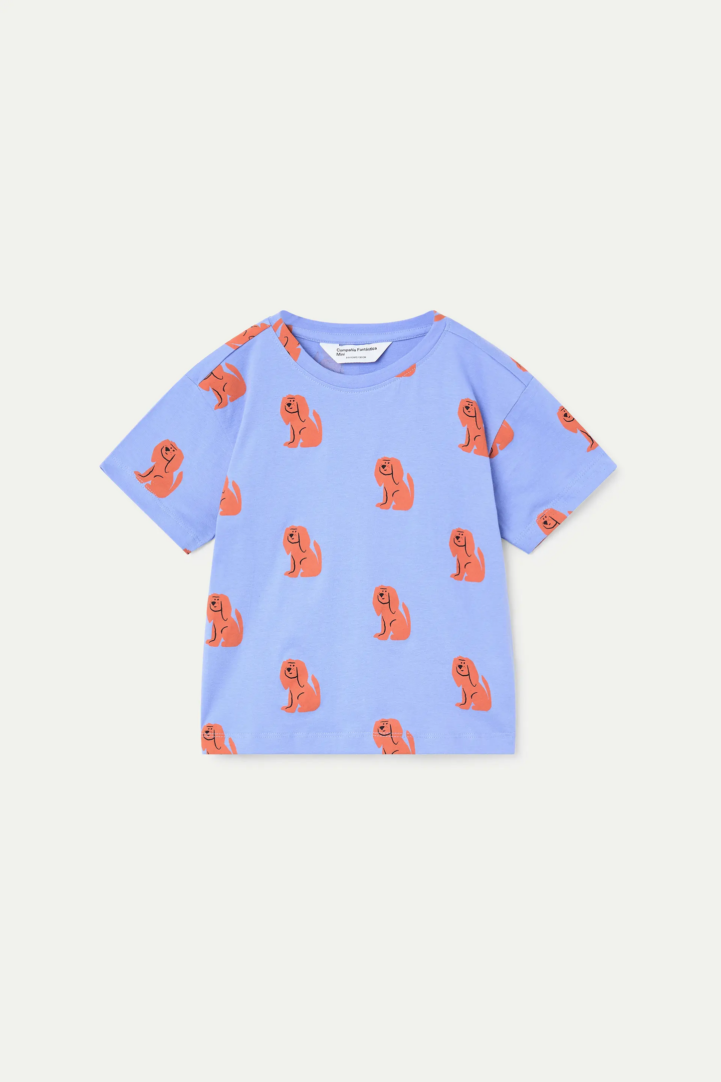 Maglietta da bambina con stampa di cuccioli