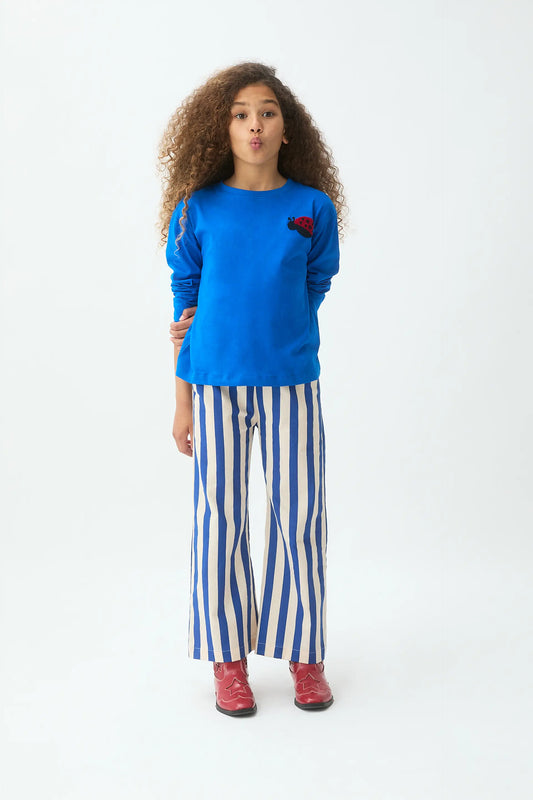 Camiseta de niña manga larga con parche de Coccinellidae