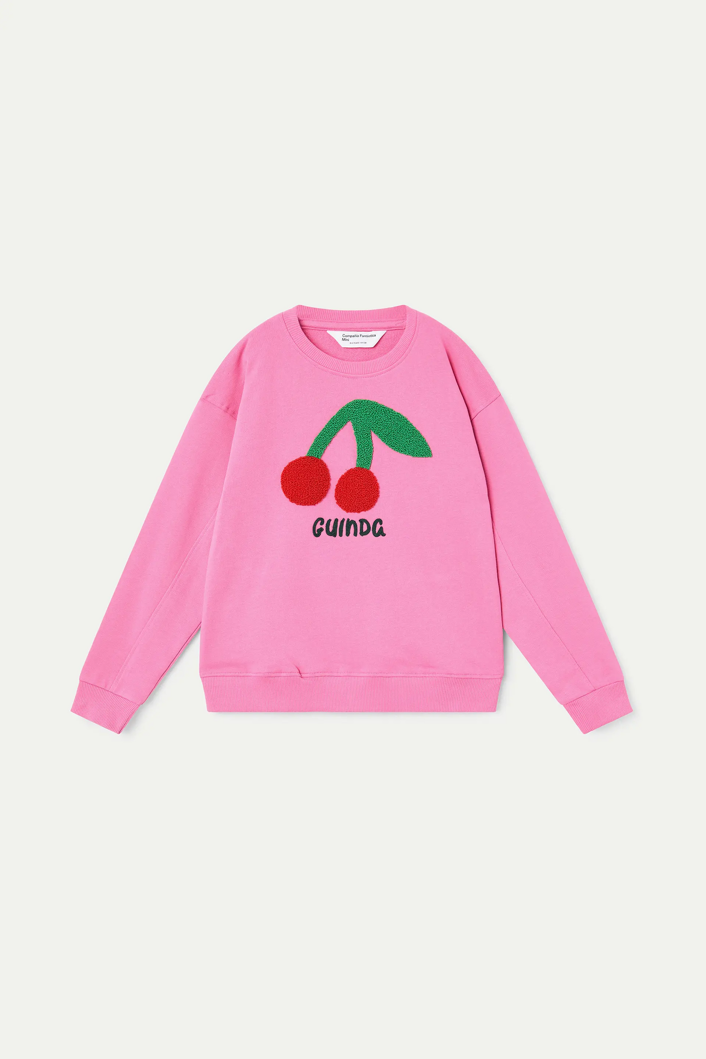 Girl's sweatshirt with cherry patch