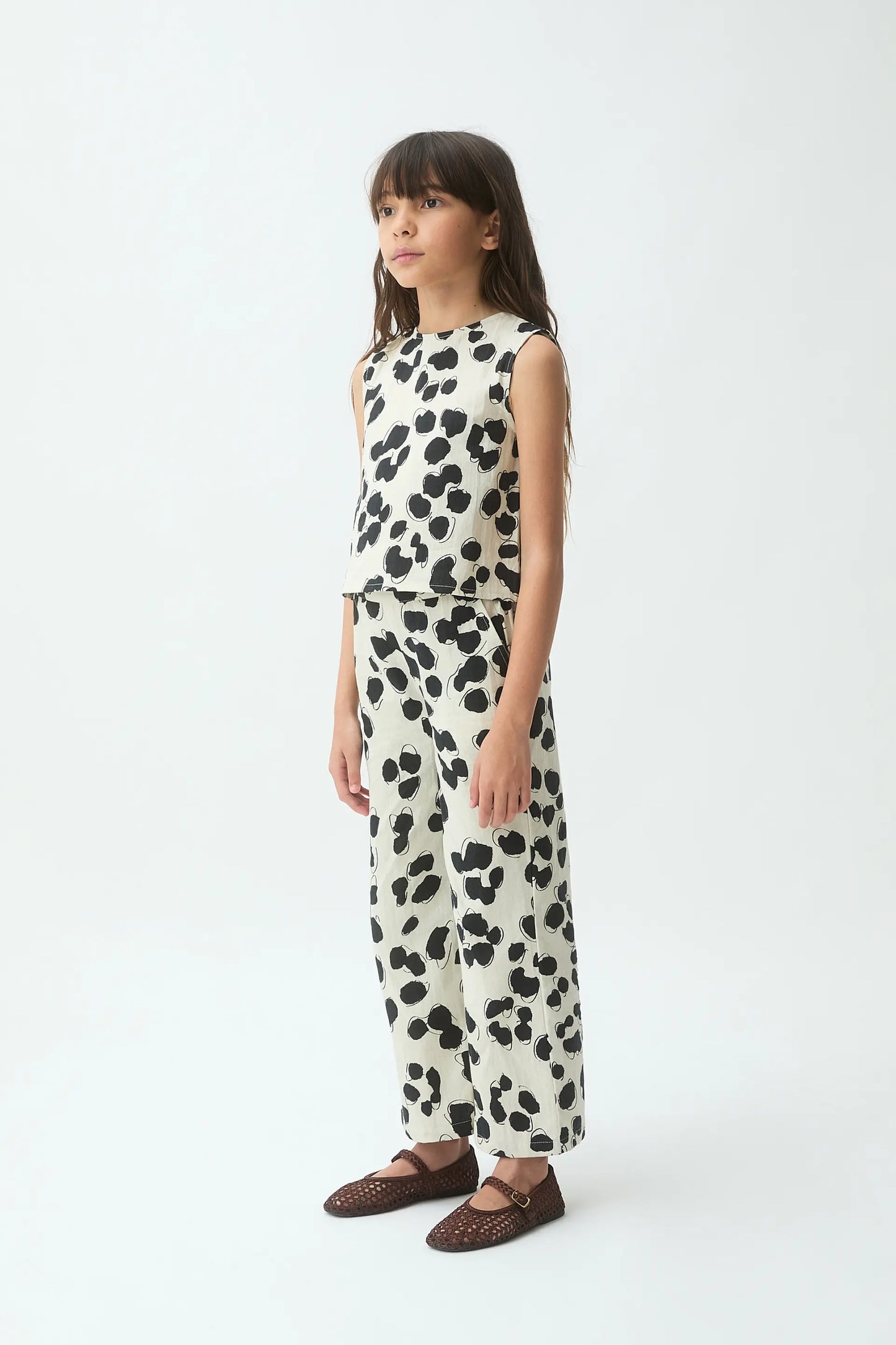 Top de niña con estampado Dalmatian