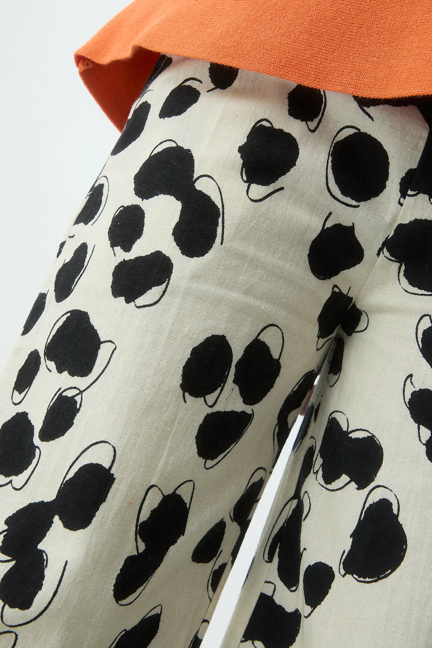Pantaloni da bambina con stampa dalmata