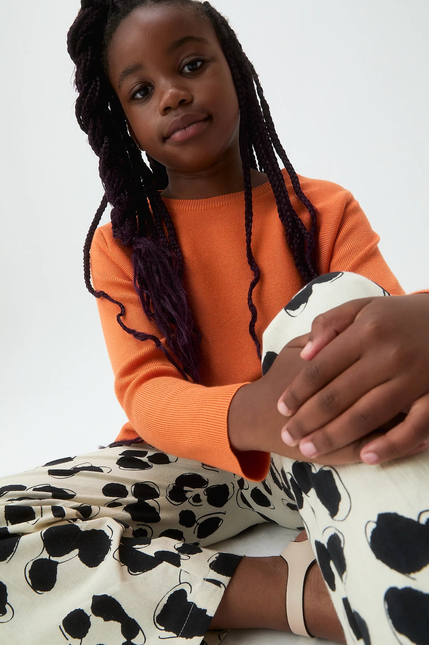 Pantaloni da bambina con stampa dalmata