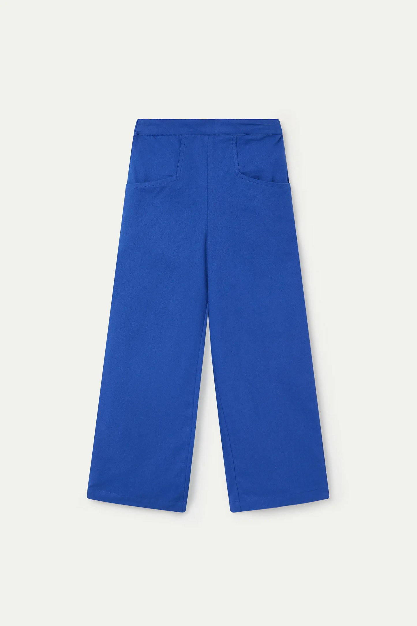 Pantalón de niña 100% algodón azul