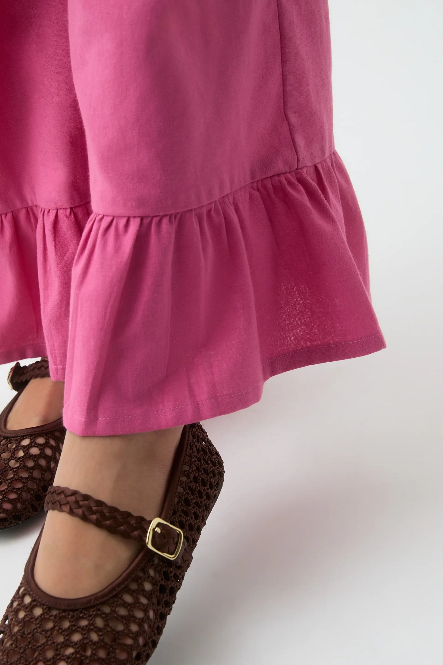 Pantalón de niña 100% algodón rosa