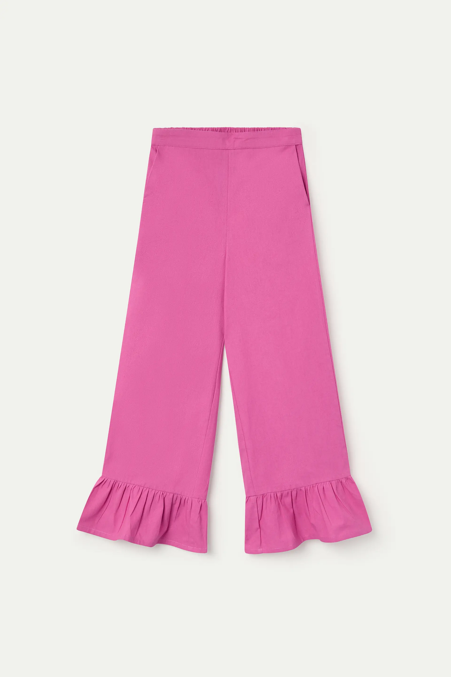 Pantalón de niña 100% algodón rosa