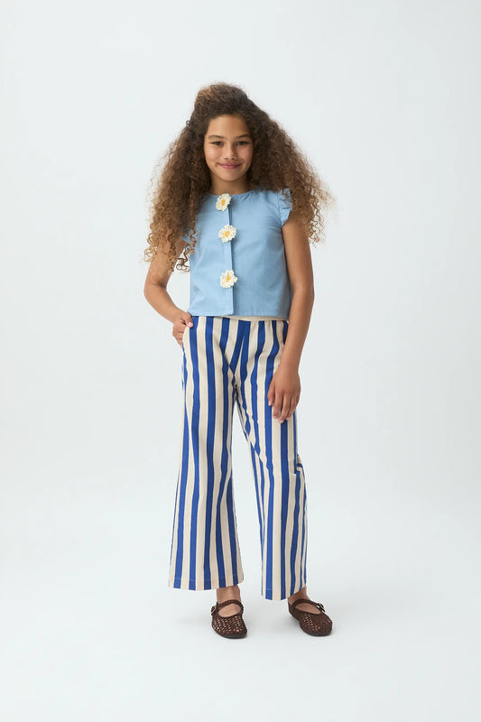 Girl's 100% cotton top with daisies