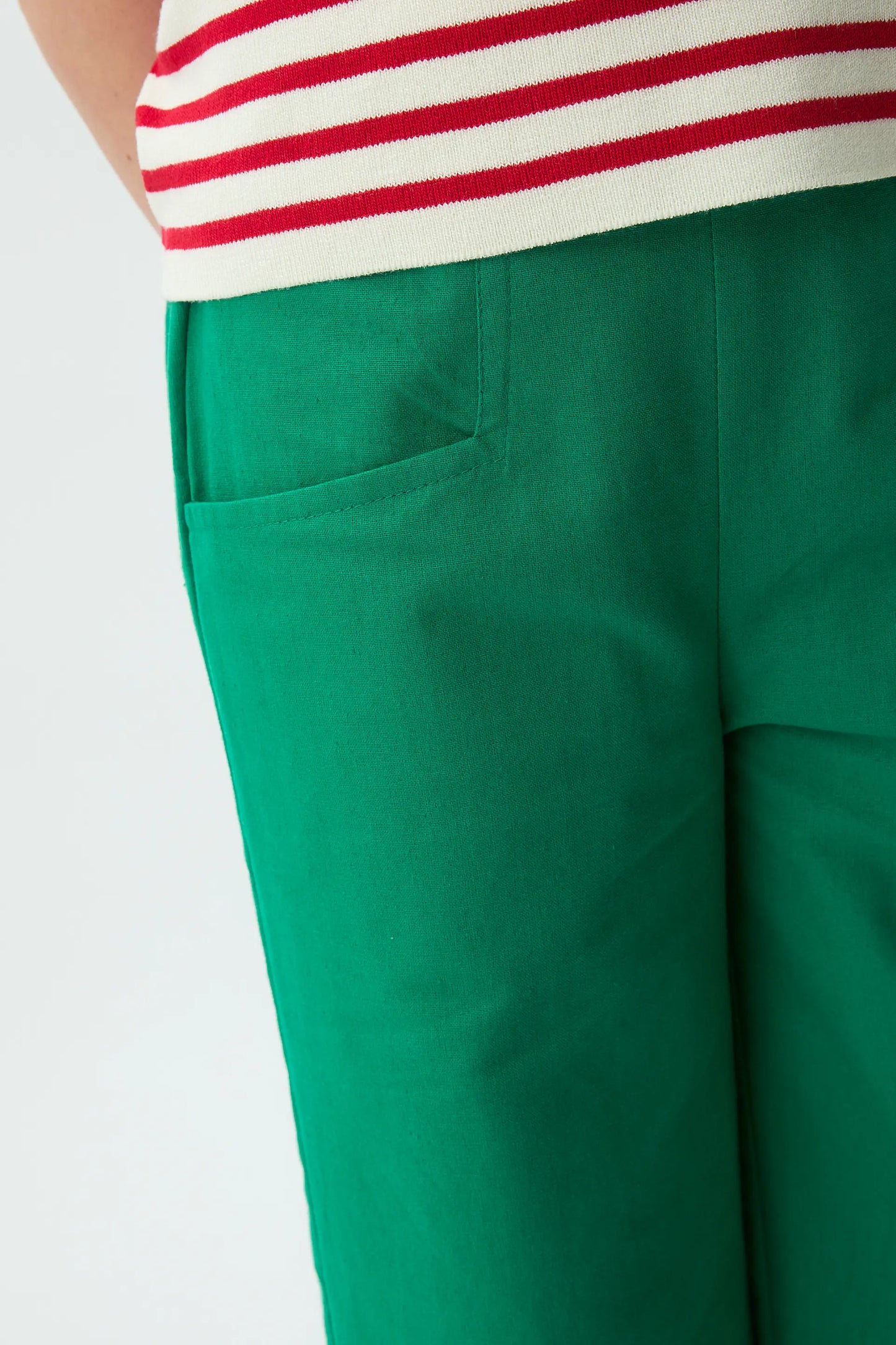 Pantalón de niña 100% algodón verde