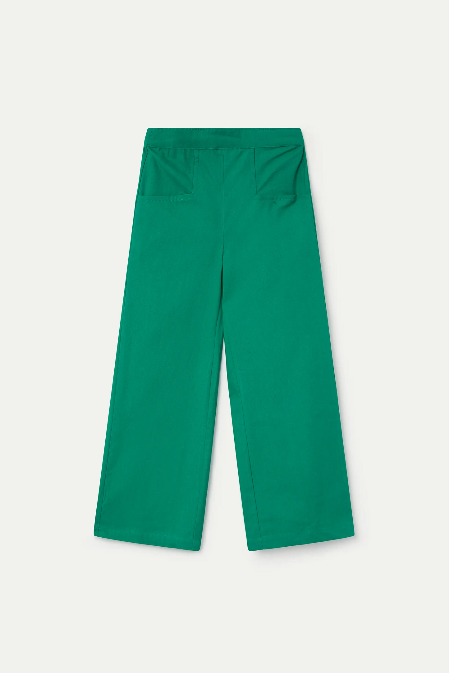 Pantalón de niña 100% algodón verde