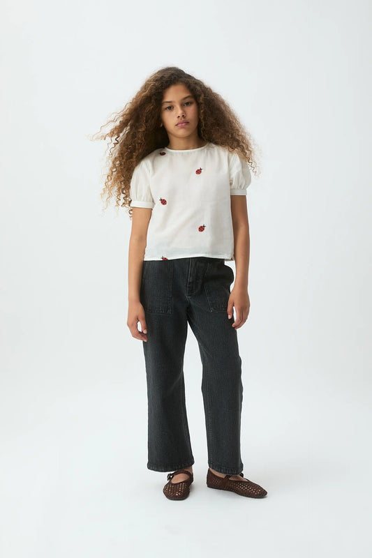 Top de niña 100% algodón con estampado Ladybugs