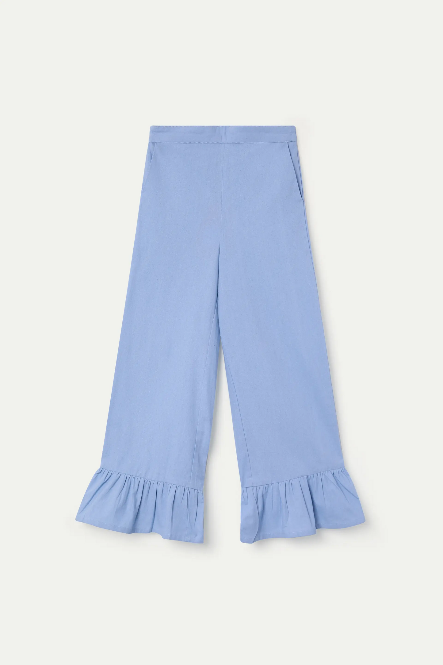 Pantaloni da bambina, 100% cotone, blu