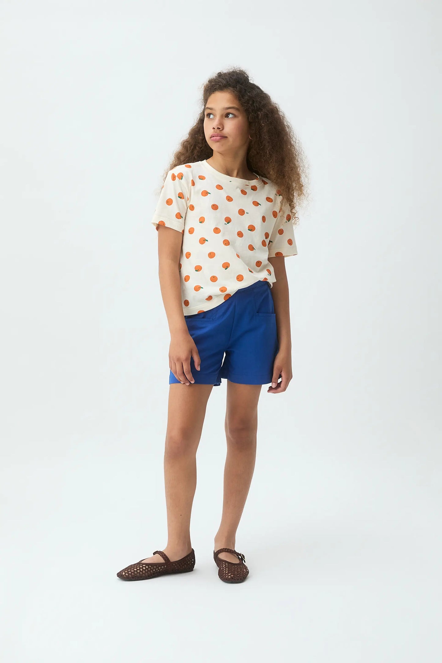 Shorts de niña 100% algodón azul marino