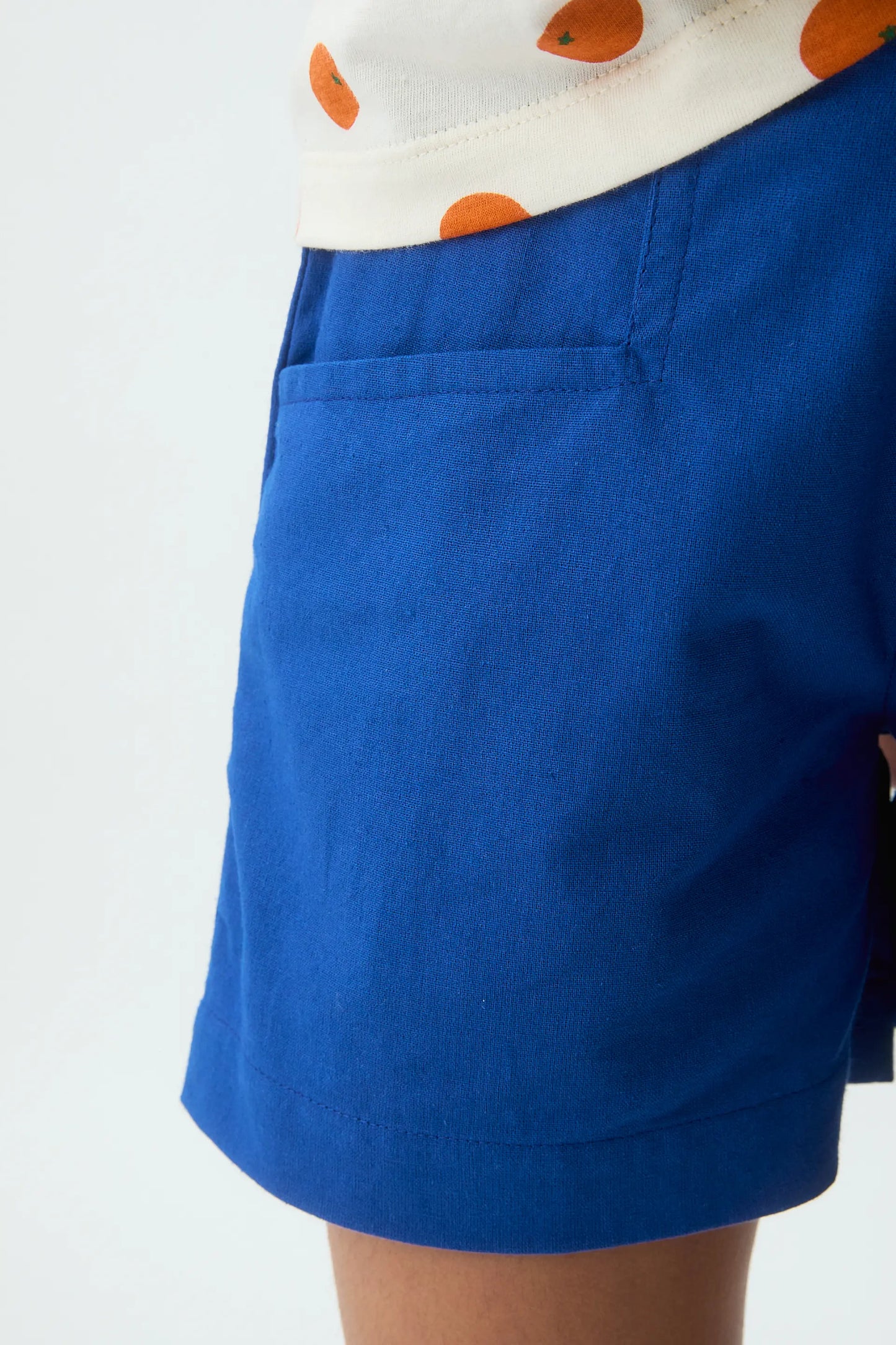 Shorts de niña 100% algodón azul marino