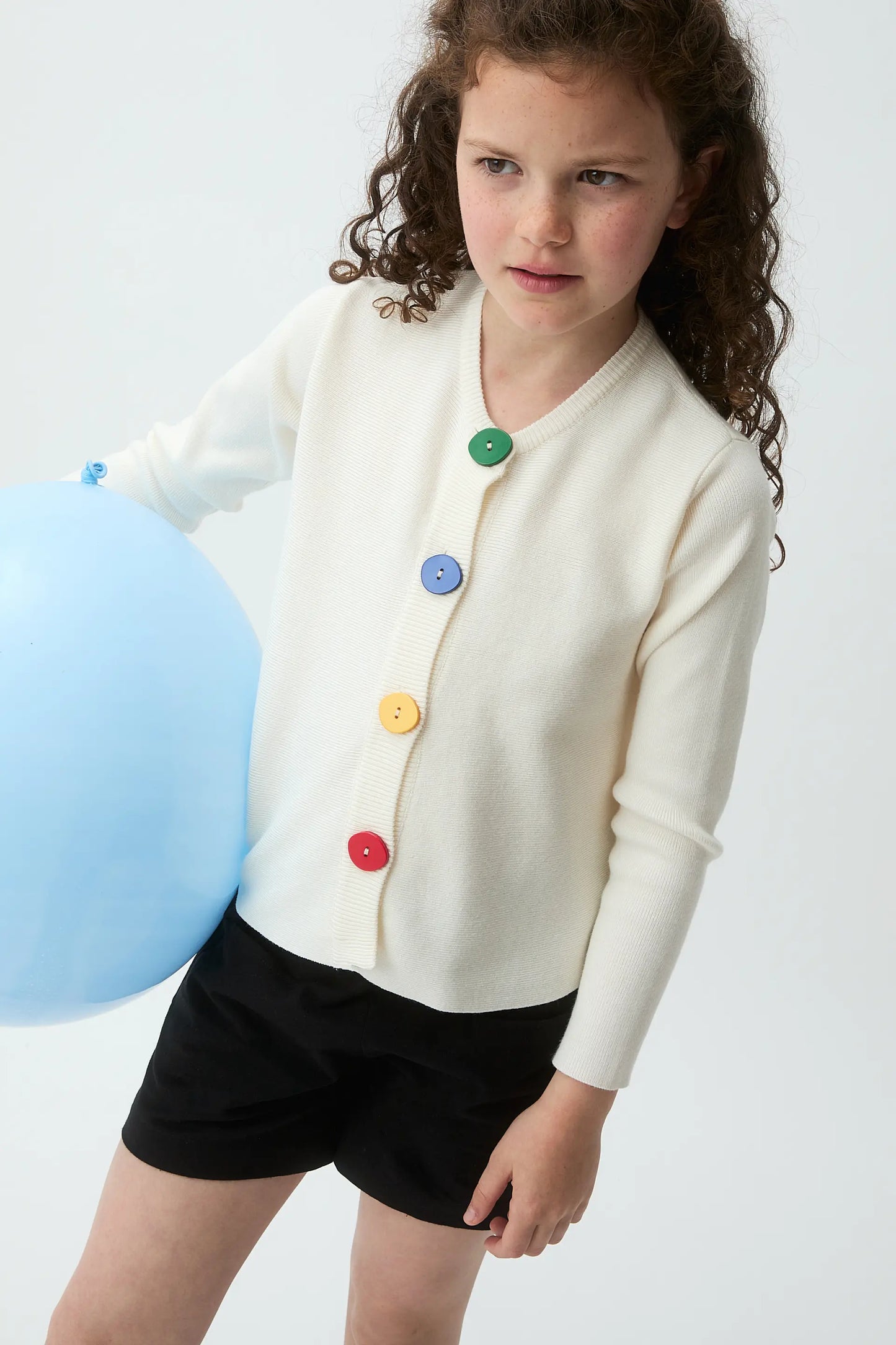 Pantaloncini da bambina, 100% cotone, neri