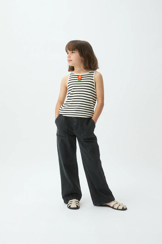 Jeans de niña denim negro