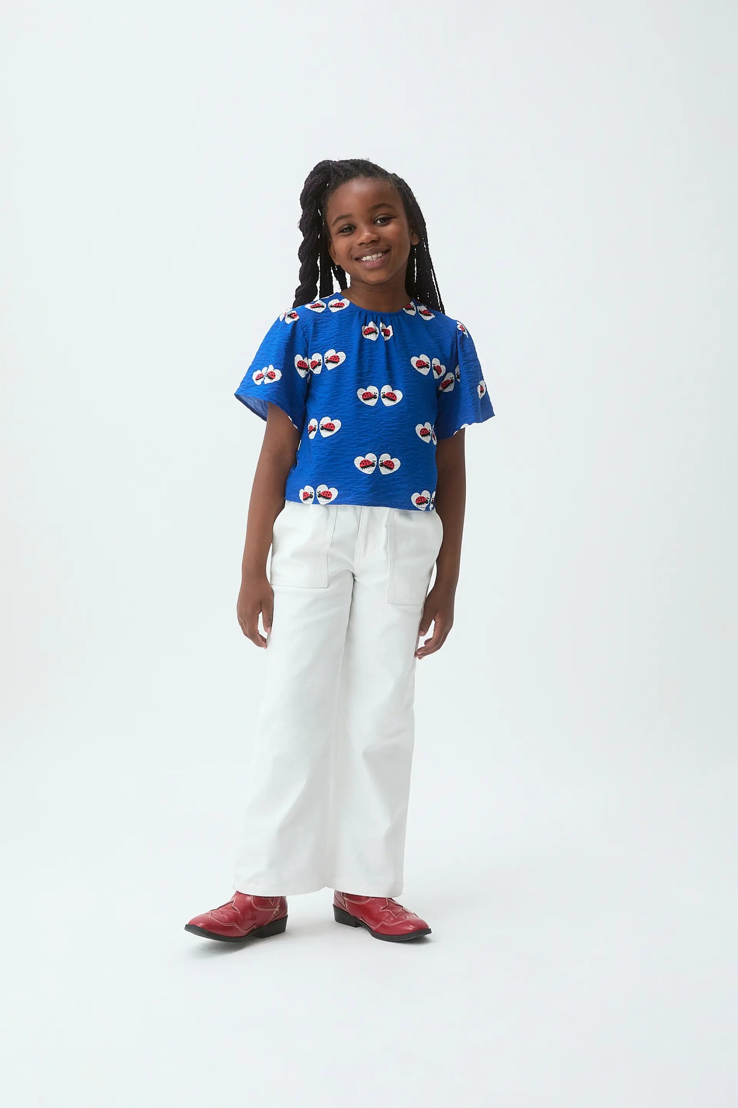 Jeans bianchi in denim per ragazze