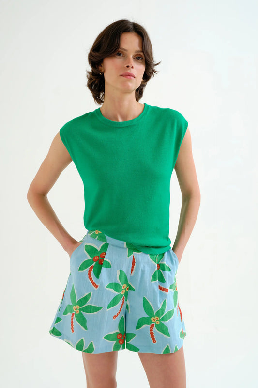 Maglia verde morbida