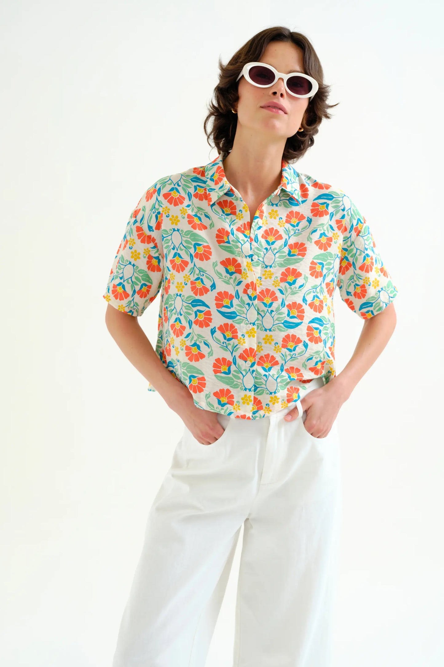 Camisa con estampado Small Royal