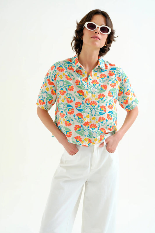 Camisa con estampado Small Royal