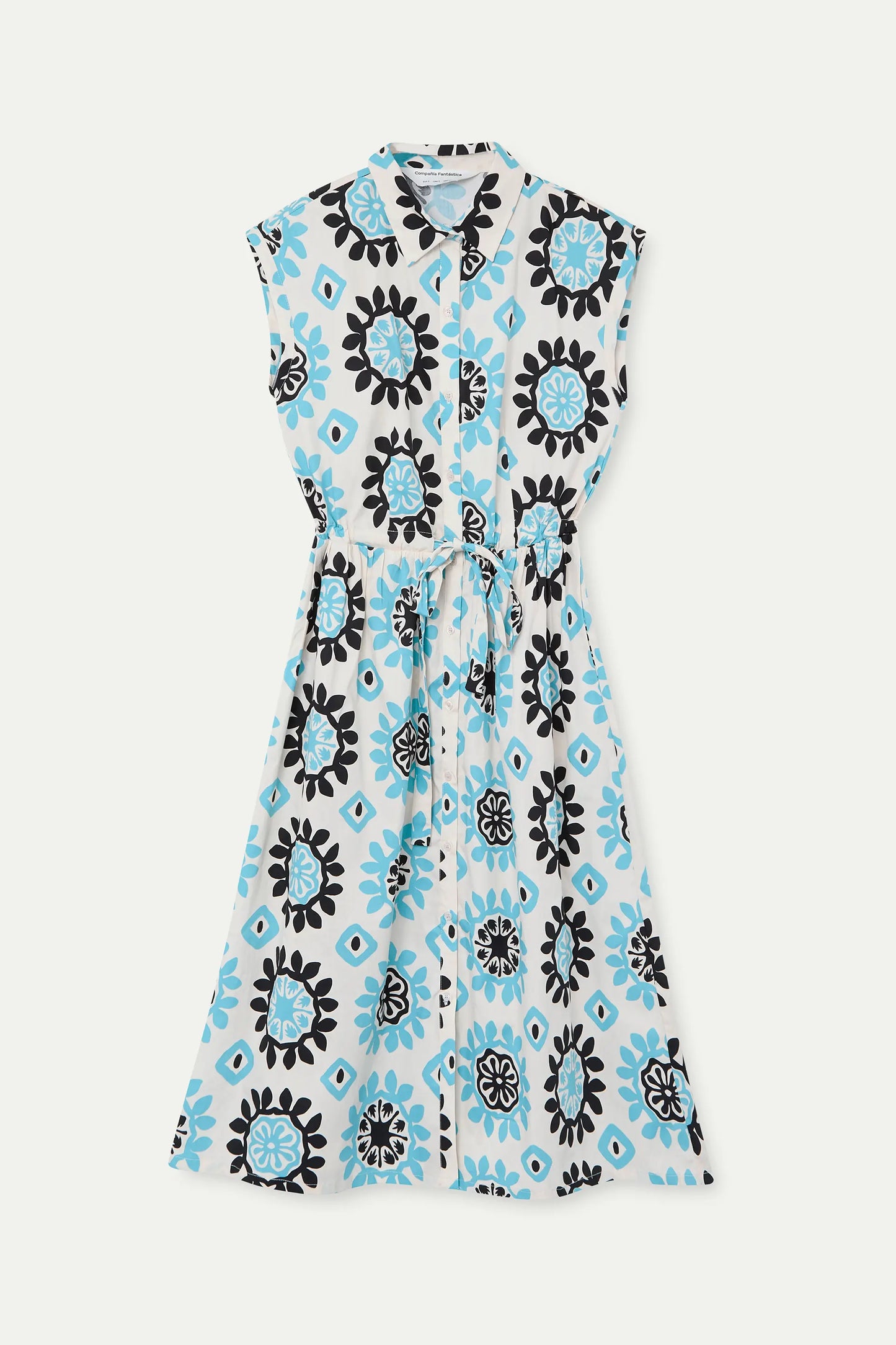 Vestido midi con estampado Waterfall