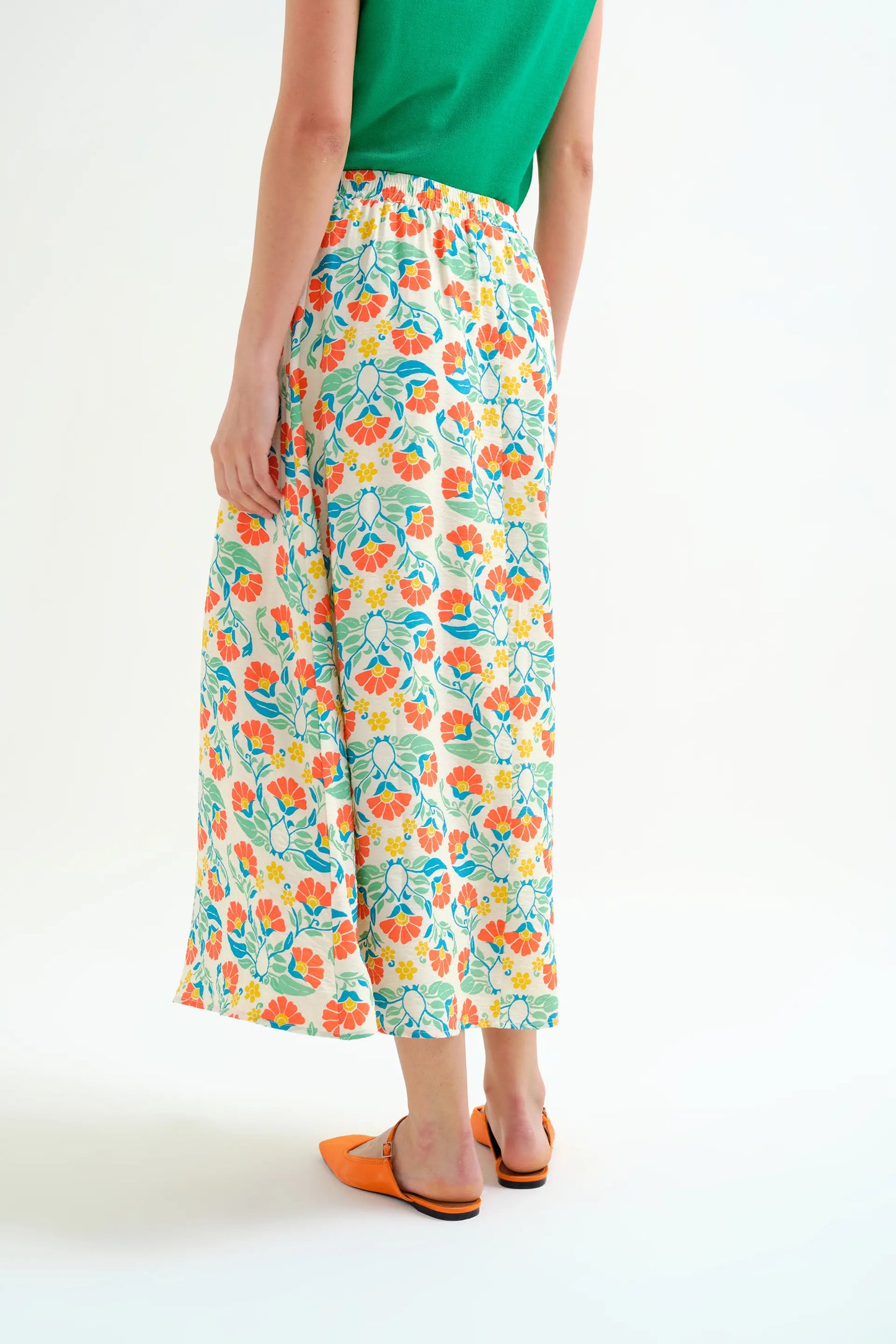 Falda larga con estampado Small Royal