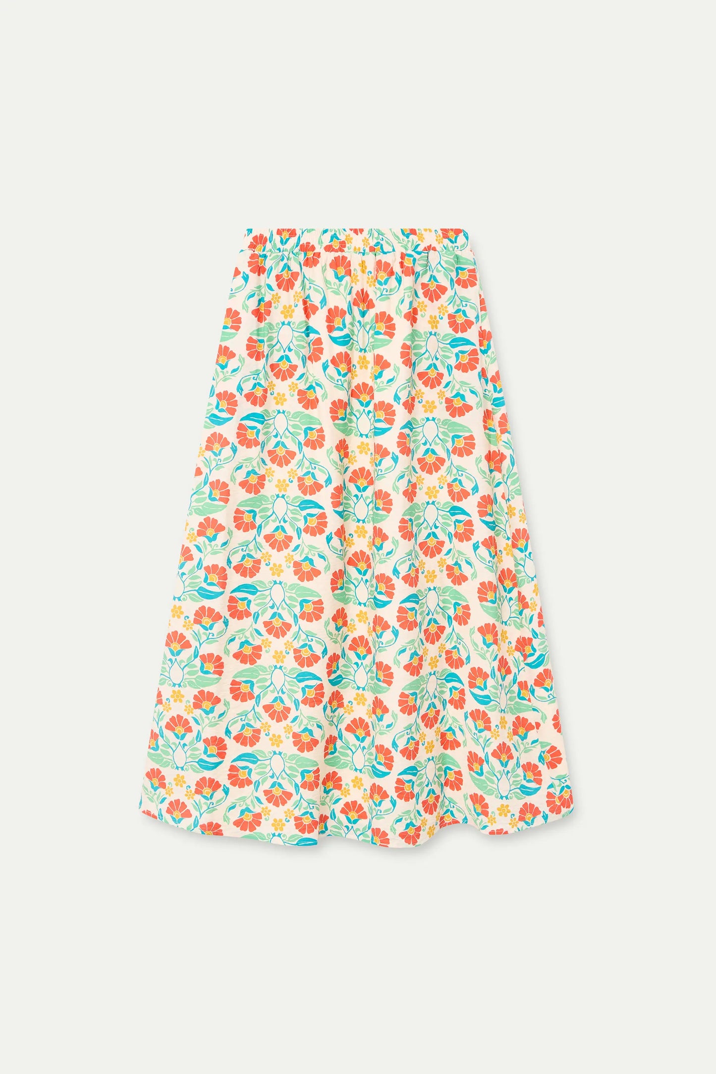 Falda larga con estampado Small Royal