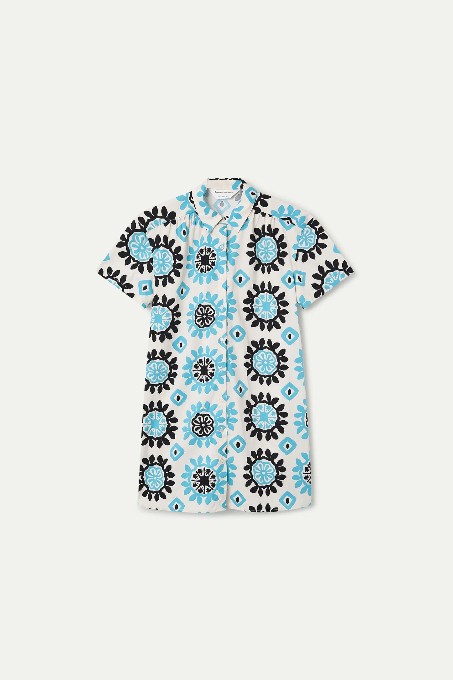 Vestido corto con estampado Waterfall