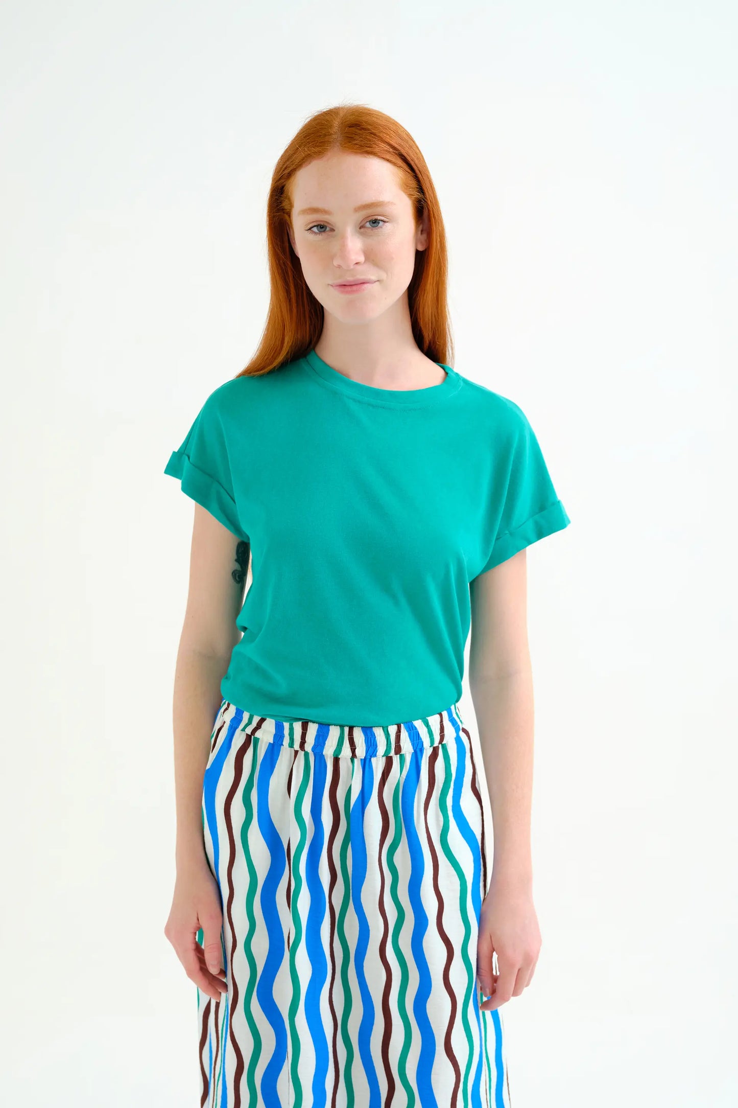 basic green t-shirt