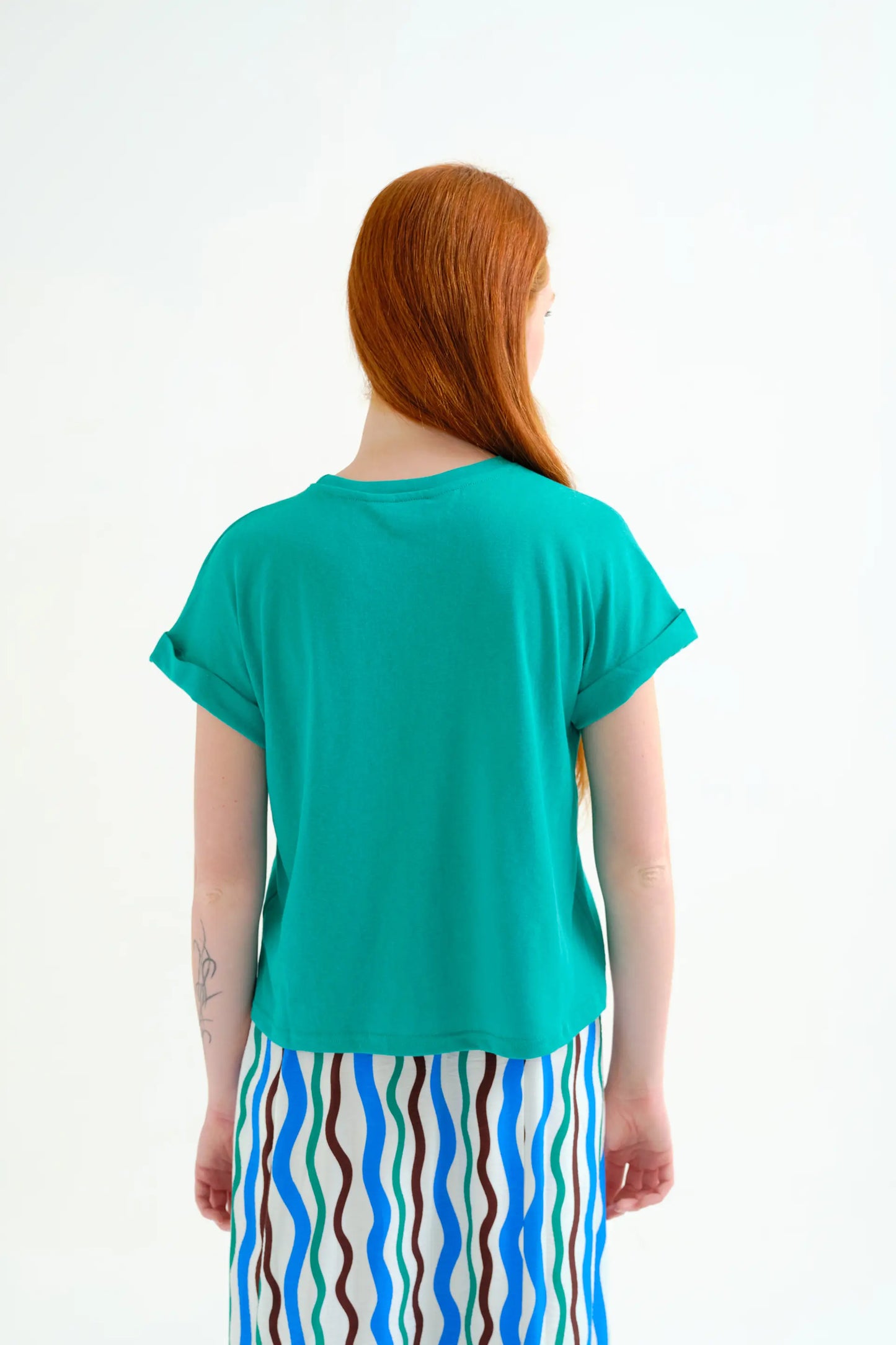 basic green t-shirt