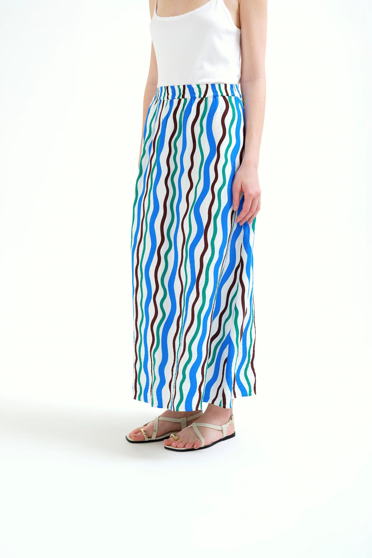 Long skirt with Sea &amp; Mountain print