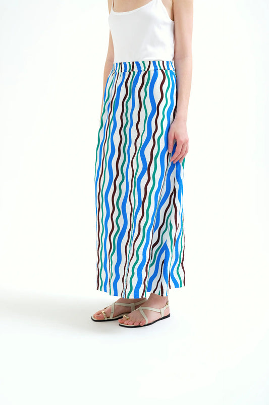 Long skirt with Sea &amp; Mountain print
