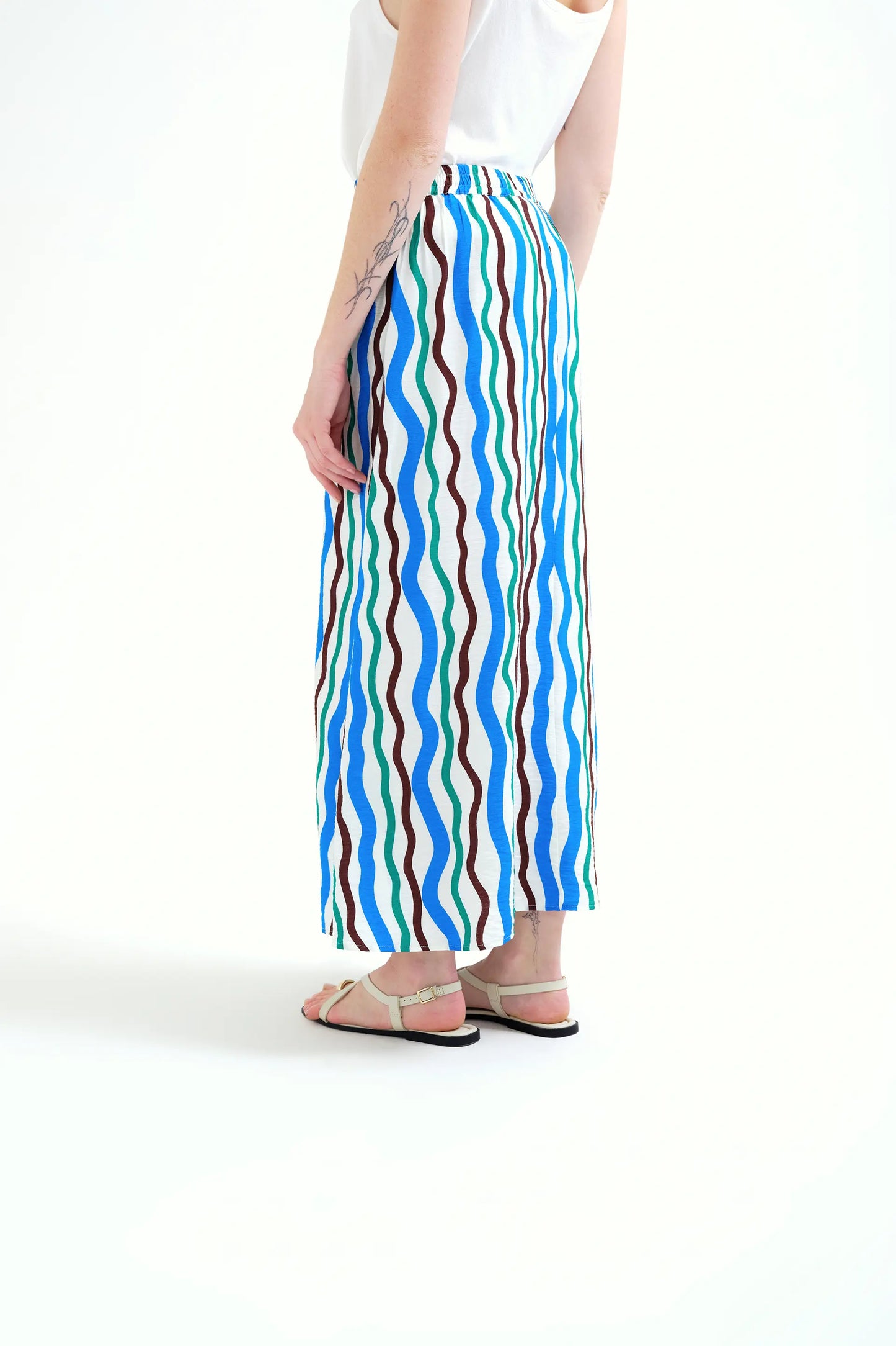 Long skirt with Sea &amp; Mountain print